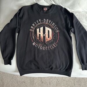 Harley-Davidson Black Crewneck Sweater